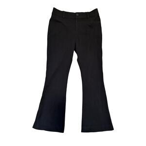 Club Monaco Black Cropped Flare Pants Ankle Dress Trousers Size 2